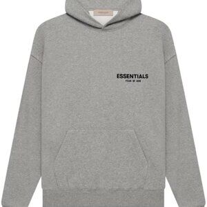 FEAR OF GOD ESSENTIALS DARK OATMEAL HOODIE